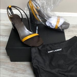 YSL sandals- 38 Block Heels